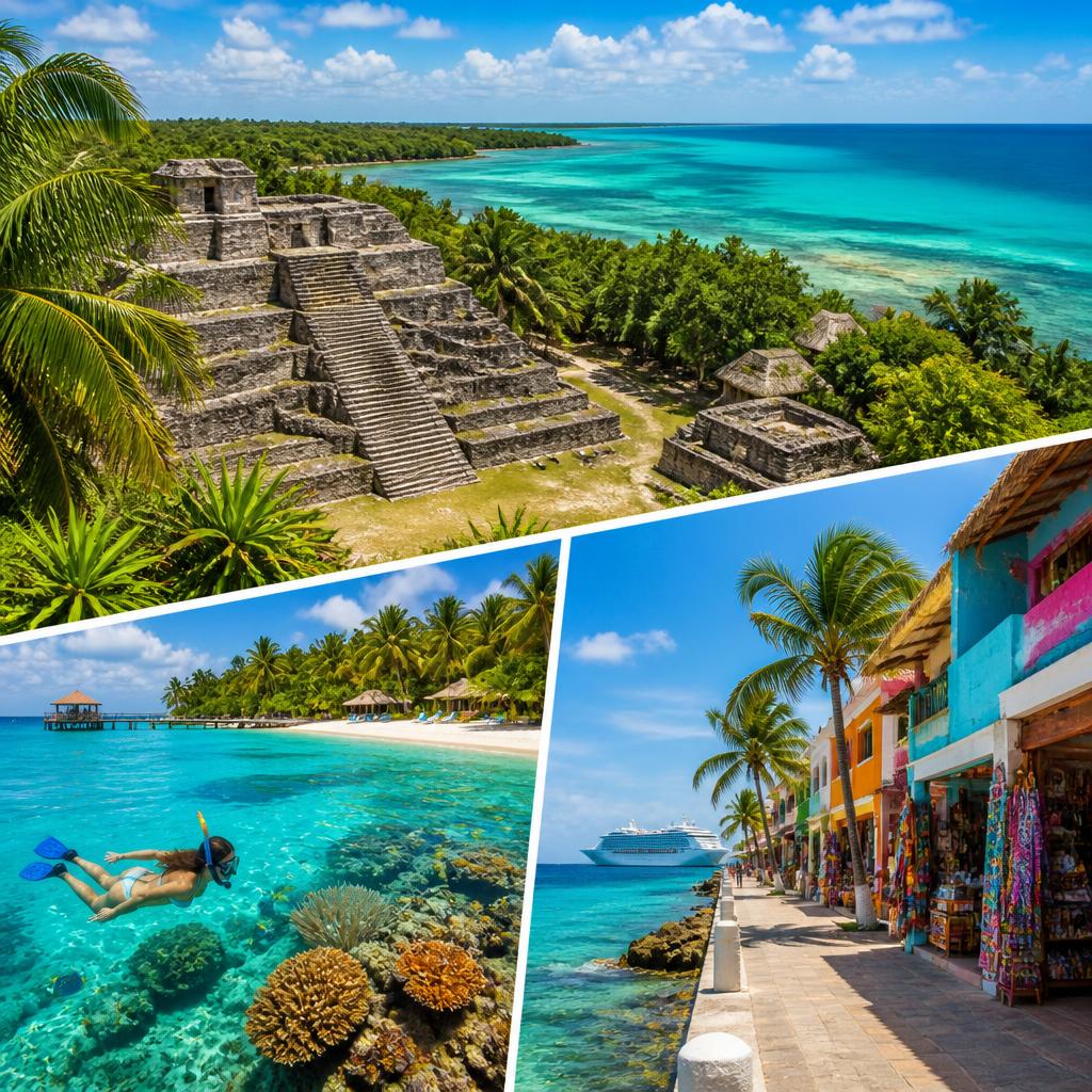Western Caribbean destinations: Belize, Roatán Honduras, and Cozumel Mexico